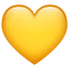 эмоджи желтое сердце U+1F49B
