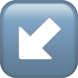 стрелка влево-вниз