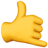 Позвонить рука символ