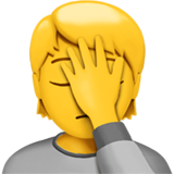 мужчина трогает свою голову