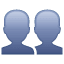 силуэт груди эмоджи U+1F465 силуэт груди эмоджи U+1F465