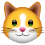 лицо кошки U+1F431 лицо кошки U+1F431