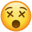 X глаза эмоджи U+1F635 X глаза эмоджи U+1F635