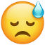 Eэмоджи холодный пот U+1F613 Eэмоджи холодный пот U+1F613