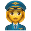 женщина-пилот Whatsapp U+1F469 U+2708 женщина-пилот Whatsapp U+1F469 U+2708