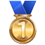 медаль за первое место U+1F947 медаль за первое место U+1F947