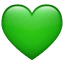 WhatsApp зеленое сердце U+1F49A WhatsApp зеленое сердце U+1F49A