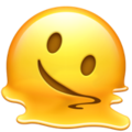 Тающее лицо эмодзи U+1FAE0 Тающее лицо эмодзи U+1FAE0
