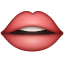 рот эмоджи U+1F444 рот эмоджи U+1F444