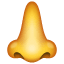 нос эмоджи U+1F443 нос эмоджи U+1F443