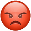 надутый смайлик Whatsapp U+1F621 надутый смайлик Whatsapp U+1F621