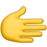 Рука вправо смайлик U+1FAF1 Рука вправо смайлик U+1FAF1