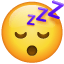 ZZZ сонный эмоджи U+1F634 ZZZ сонный эмоджи U+1F634