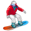 сноубордист эмоджи U+1F3C2 сноубордист эмоджи U+1F3C2
