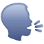 говорящтя голова эмоджи U+1F5E3 говорящтя голова эмоджи U+1F5E3