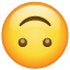 эмоджи на голове U+1F643 эмоджи на голове U+1F643