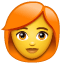рыжая женщина U+1F469 U+1F9B0 рыжая женщина U+1F469 U+1F9B0