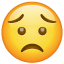 озабоченный эмоджи U+1F61F озабоченный эмоджи U+1F61F